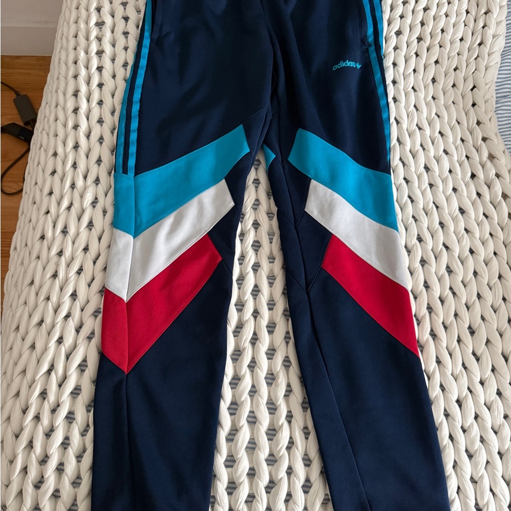 NAVY ADIDAS TRACK PANTS